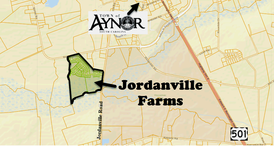 Jordanville Farms new home community in Aynor